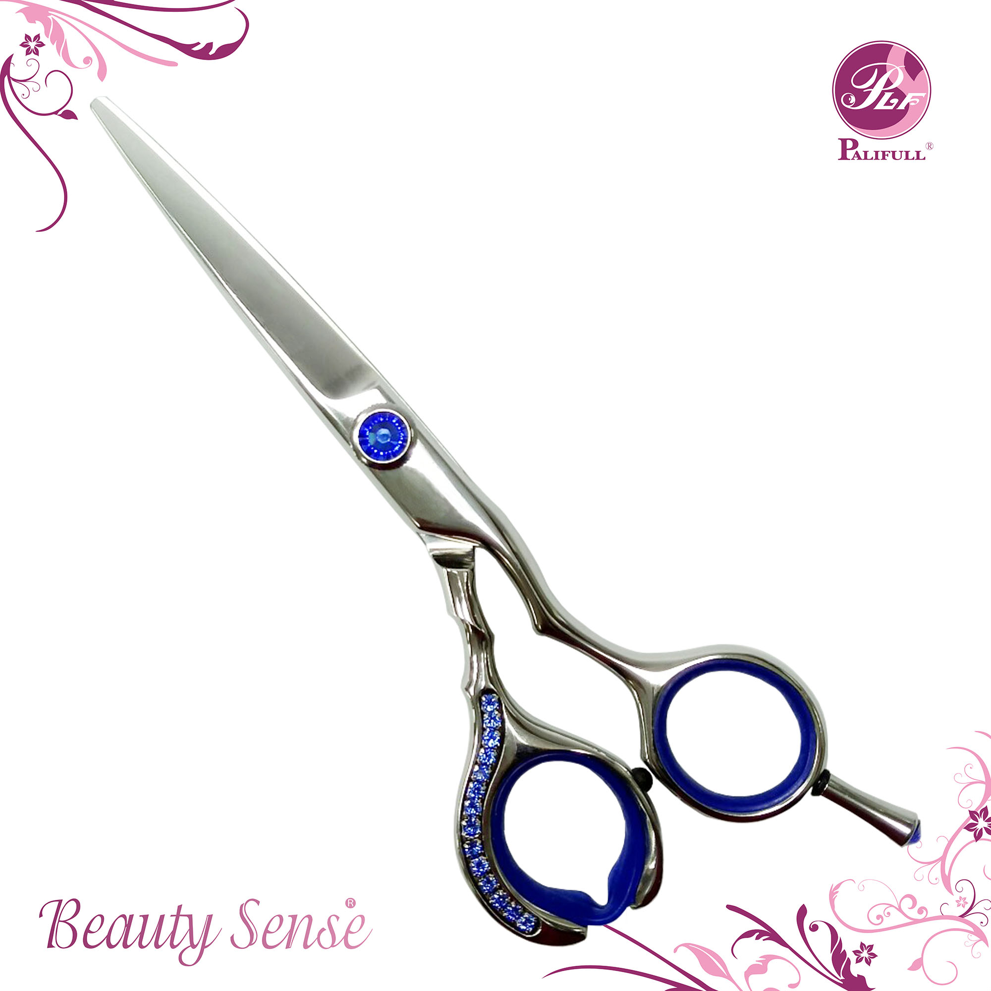 Crystal Decoration Hair Scissors (PLF-1DC57)